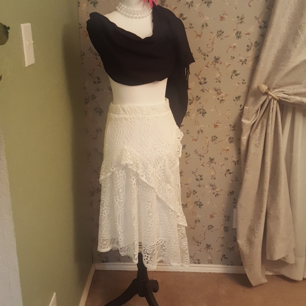 White skirt